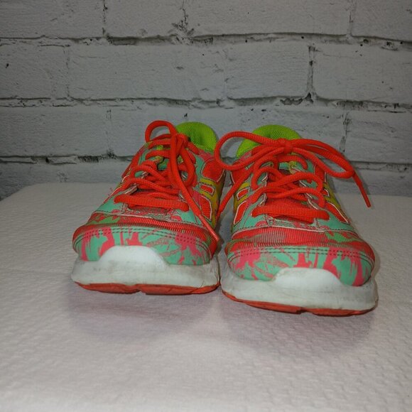 ASICS GEL ATHELETIC RUNNING SHOES, YOUTH SIZE 4 1\2, BRIGHT NEON COLORS - Picture 9 of 9